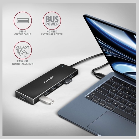Axagon HUE-F7A, HUB 7- port USB 3.2 Gen 1 ALU
