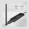 Axagon Seven-port USB 3.2 Gen 1 hub with charging support. Connector for external power supply. USB-A cable 1 m.