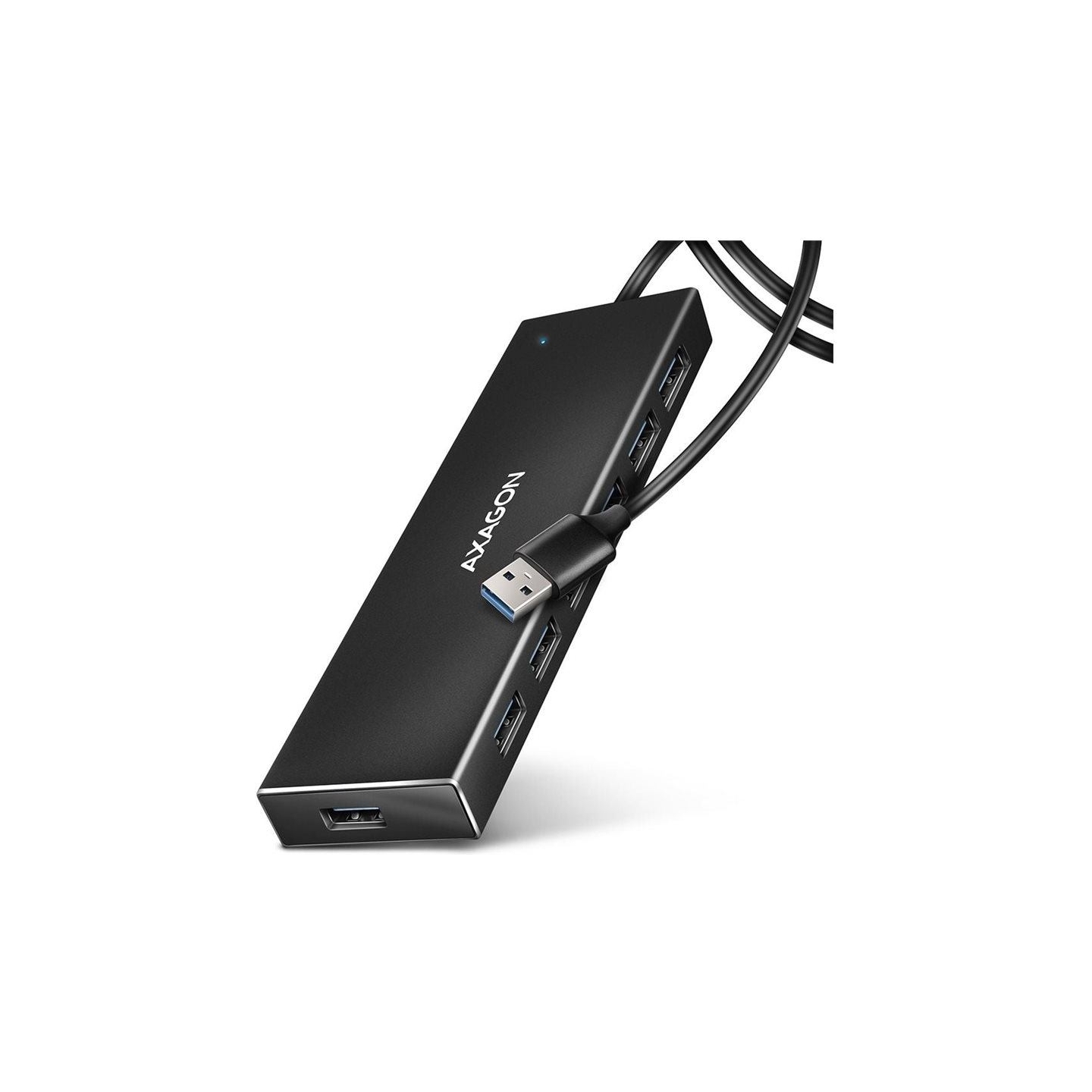 Axagon HUE-F7A, HUB 7- port USB 3.2 Gen 1 ALU