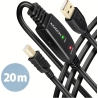 Axagon ADR-220B USB 2.0 A-M -> B-M act 20m cabl