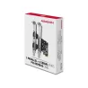 Axagon PCI-Express card with one parallel and two serial ports 250 kbps. ASIX AX99100. Standard & Low profile.