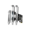 Axagon PCI-Express card with one parallel and two serial ports 250 kbps. ASIX AX99100. Standard & Low profile.