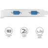 Axagon PCI-Express card with two 250 kbps serial ports. ASIX AX99100. Standard & Low Profile.