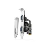 Axagon PCI-Express card with two 250 kbps serial ports. ASIX AX99100. Standard & Low Profile.