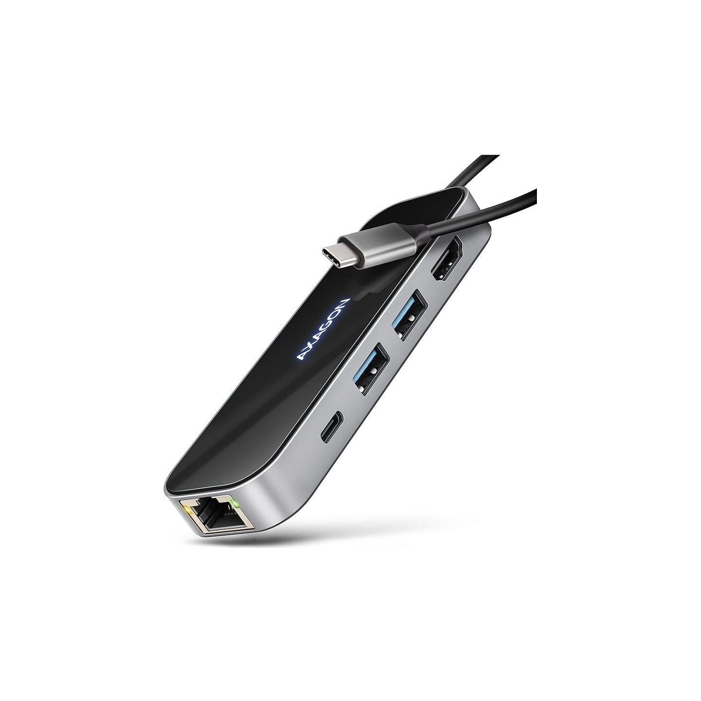 Axagon HMC-6GLN multiport hub USB-C LAN HDMI PD100W