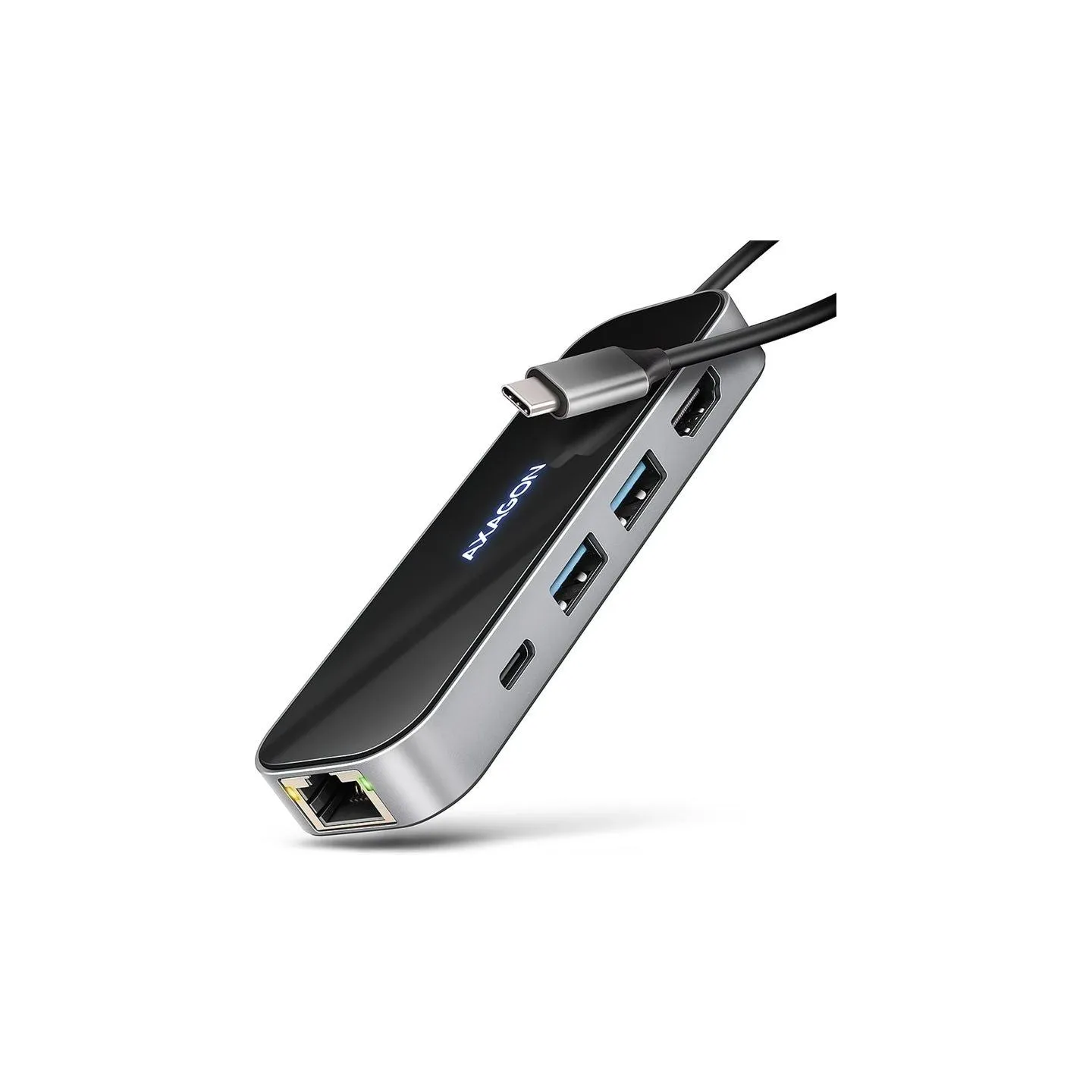 Axagon HMC-6GLN multiport hub USB-C LAN HDMI PD100W