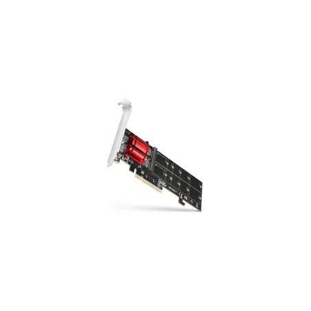 Axagon PCEM2-ND PCIE 2X NVME M.2 CONTROLLERPCI-Express x8 internal controller for connecting two NVMe M.2 SSD disks to a compute