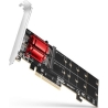 Axagon PCEM2-ND PCIE 2X NVME M.2 CONTROLLERPCI-Express x8 internal controller for connecting two NVMe M.2 SSD disks to a compute