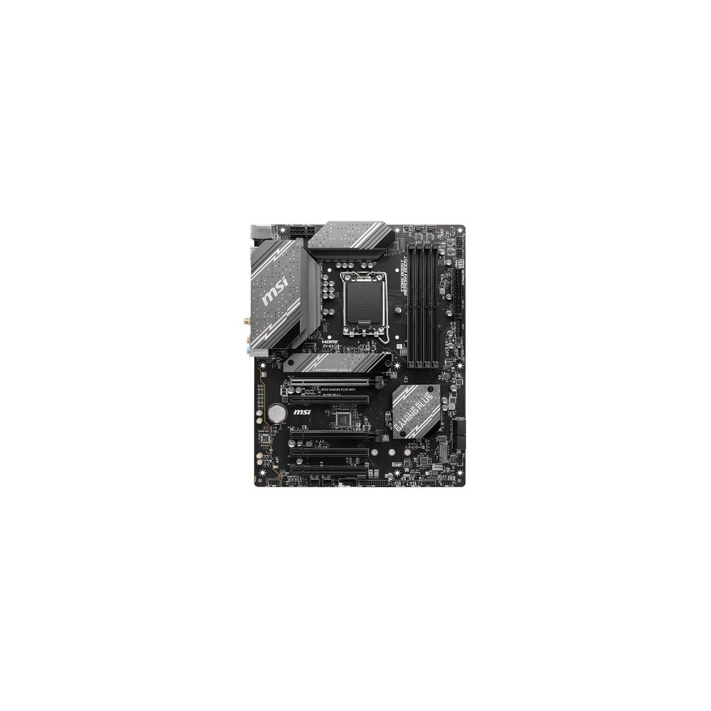 MSI | B760 GAMING PLUS WIFI | Processor family Intel | Processor socket  LGA1700 | DDR5 | Memory slots 4 | Supported hard disk d