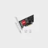 Axagon PCEM2-ND PCE-E 3.0 8x - dual M.2 NVMe M-key slot adapter w. dataswitch, SP & LP, up to 110mm SSD