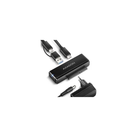 Axagon Adapter USB-C ADSA-FPX 10Gbps SATA 6G 2.5/3.5 inches SSD/HDD FASTPORT X, w tym zasilacz, 60cm USB-C/USB-A cable