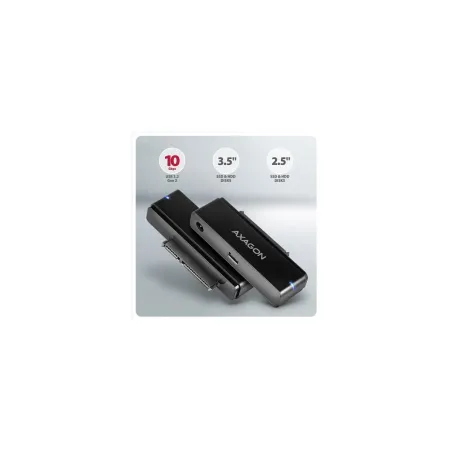 Axagon Adapter USB-C ADSA-FPX 10Gbps SATA 6G 2.5/3.5 inches SSD/HDD FASTPORT X, w tym zasilacz, 60cm USB-C/USB-A cable