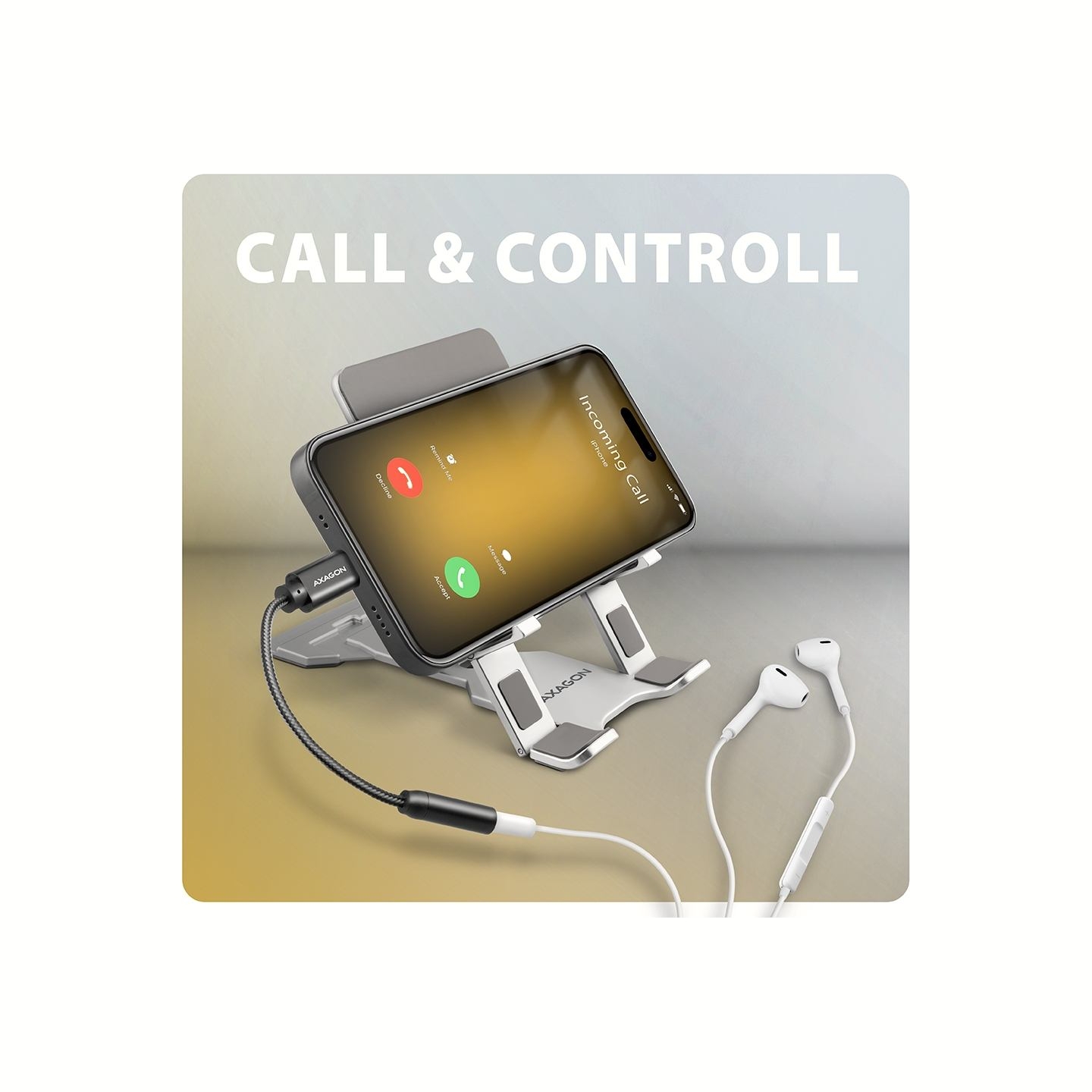 Axagon ADA-HC USB-C - 3.5mm (F) connector, Hi-Res DAC, Audio Adapter 32bit 384kHz