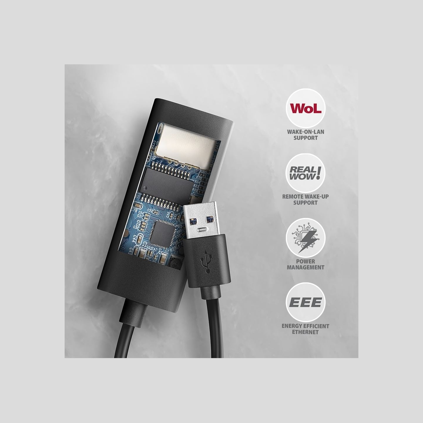 Axagon ADE-AR USB-A 3.2 Gen 1 - Gigabit Ethernet adapter, Realtek 8153, auto inst