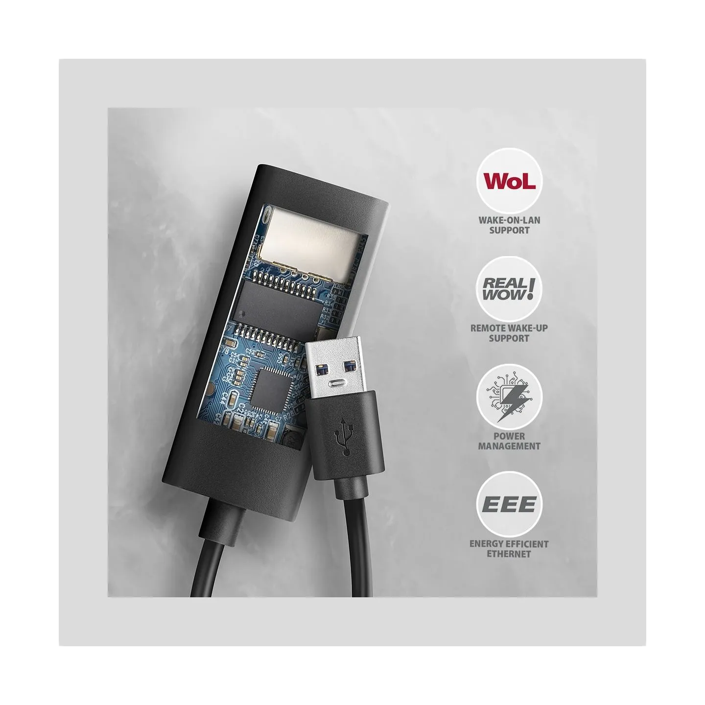 Axagon ADE-AR USB-A 3.2 Gen 1 - Gigabit Ethernet adapter, Realtek 8153, auto inst