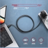 Axagon BUCM4X-CM10AB NewGEN+ cable USB-C <-> USB-C, 1m, USB4 Gen 3×2,
