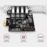 Axagon PCEU-43RS PCIe A dapter 4x USB3.0 UASP V