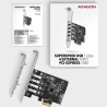 Axagon PCEU-43RS PCIe A dapter 4x USB3.0 UASP V