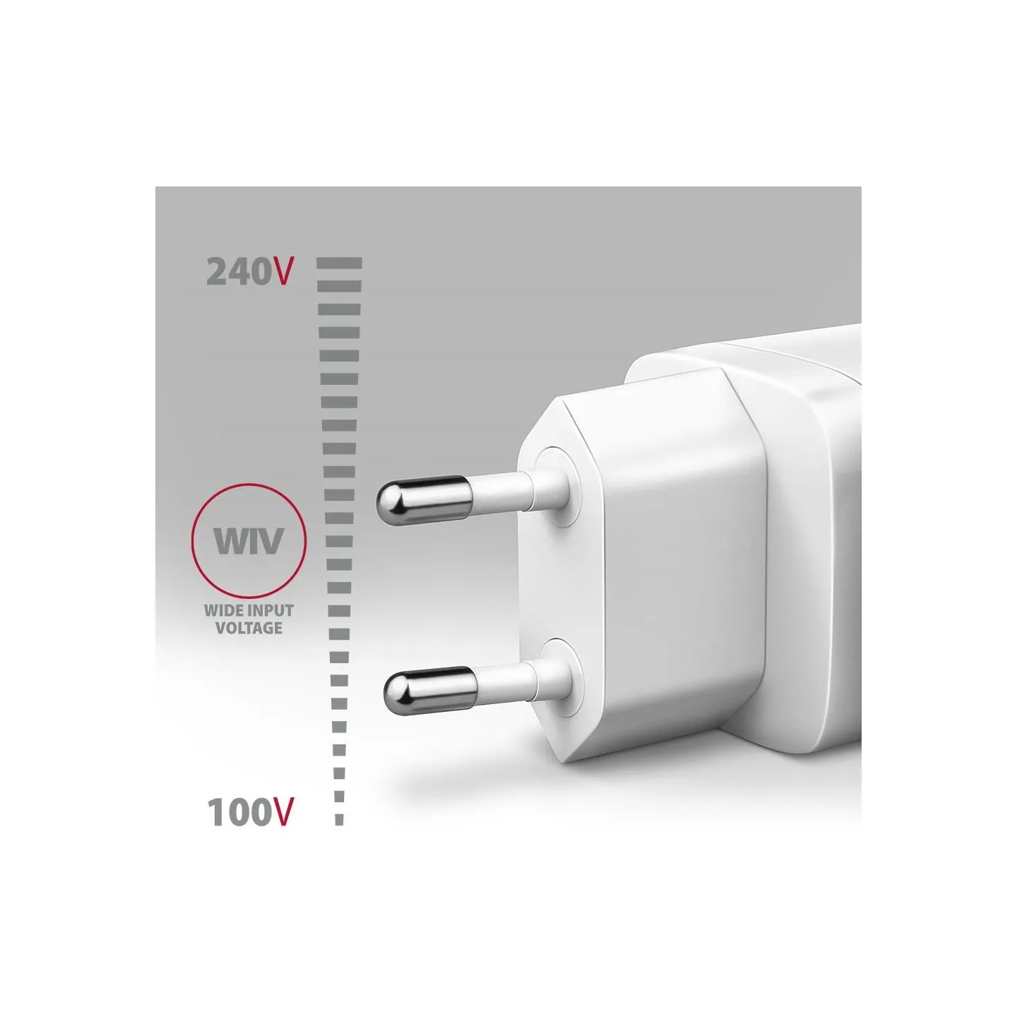 Axagon ACU-PD20W wall charger 1x QC3.0/AFC/FCP/PD type-C, 20W, white