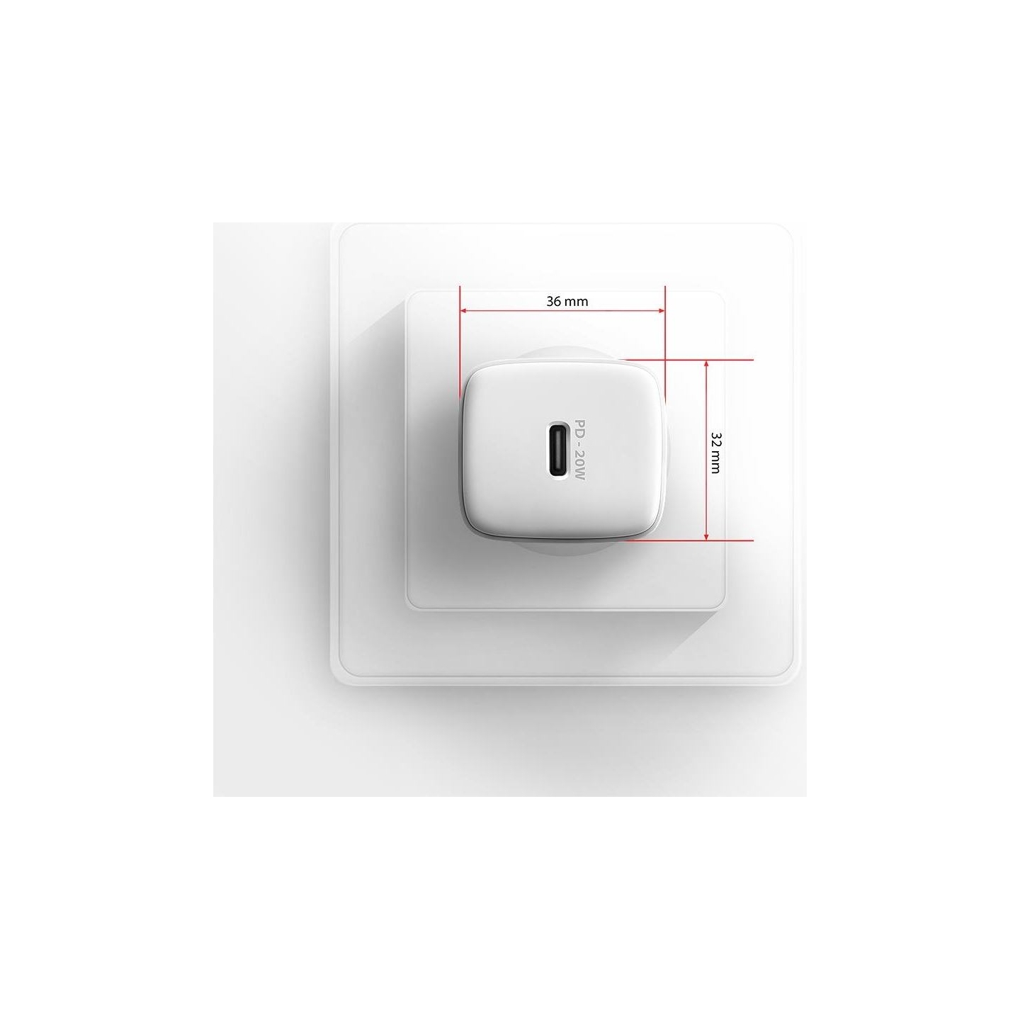 Axagon ACU-PD20W wall charger 1x QC3.0/AFC/FCP/PD type-C, 20W, white
