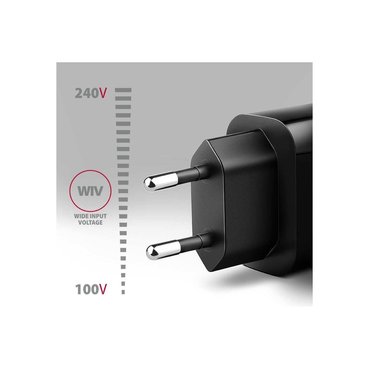 Axagon ACU-QC18 wall charger 1x QC3.0/AFC/FCP/SMART, 18W, black