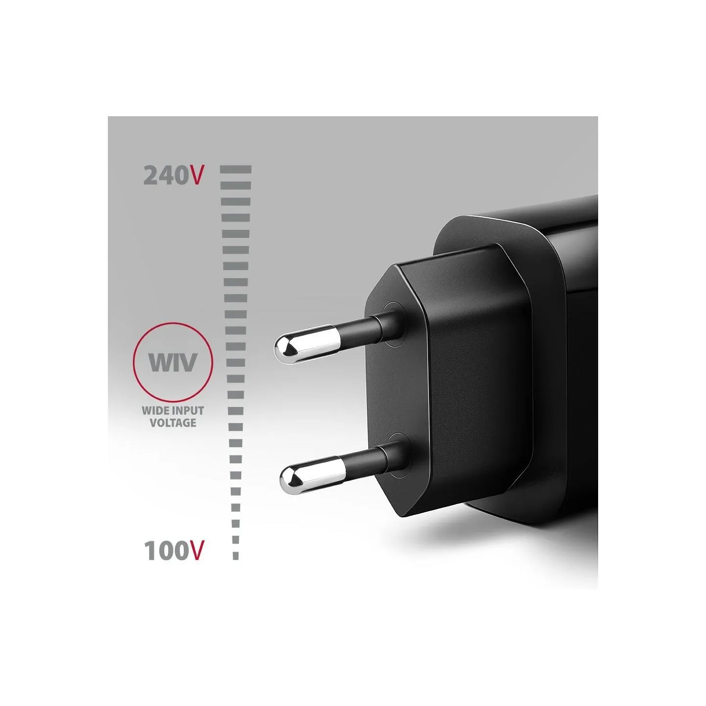 Axagon ACU-QC18 wall charger 1x QC3.0/AFC/FCP/SMART, 18W, black