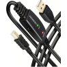 Axagon Aragon ADR-210B Active connection USB 2.0 A-M > B-M cable, 10 m long. Power supply option.