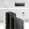 Axagon PCEM2-XS PCI-E 3.0 16x - M.2 SSD NVMe, up to 80mm SSD, low profile, heatsink
