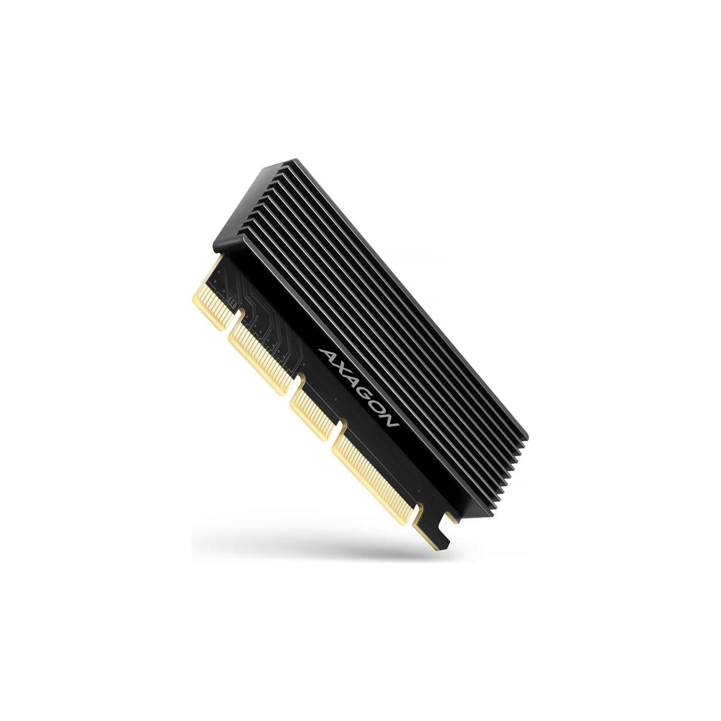 Axagon PCEM2-XS PCI-E 3.0 16x - M.2 SSD NVMe, up to 80mm SSD, low profile, heatsink