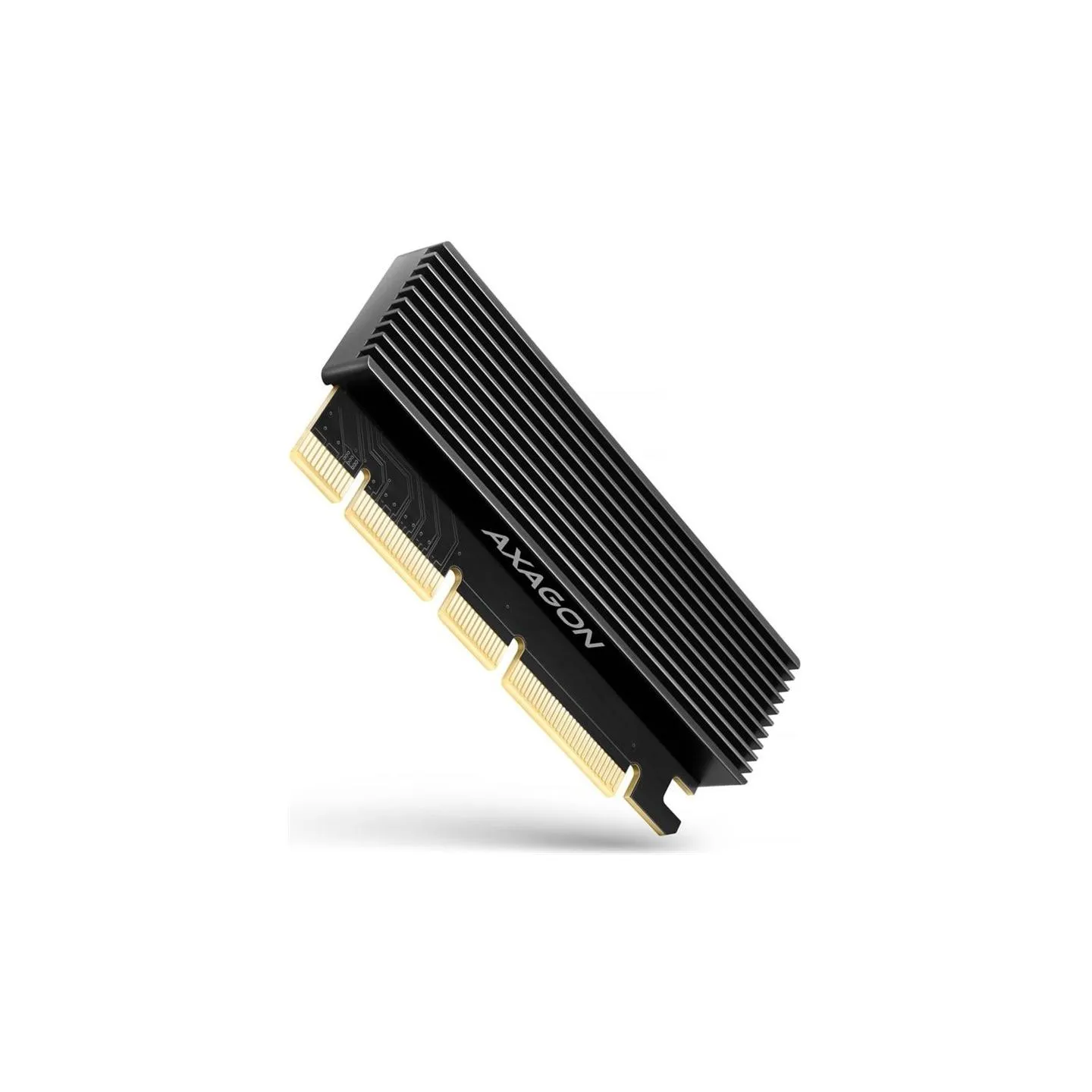 Axagon PCEM2-XS PCI-E 3.0 16x - M.2 SSD NVMe, up to 80mm SSD, low profile, heatsink