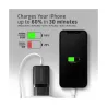 Axagon Sil wallcharger 2x port (USB-A + USB-C), PD3.0/QC4+/PPS/AFC/Apple. 30W total power.