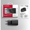 Axagon Sil wallcharger 2x port (USB-A + USB-C), PD3.0/QC4+/PPS/AFC/Apple. 30W total power.