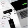 Axagon Multi port USB 3.2 Gen 1 hub. HDMI, four USB-A outputs and Power Delivery. Kabel USB-C 20cm.
