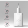 Axagon ACU-PD30W wall charger 1x QC3.0/AFC/FCP/PD type-C, 30W, white
