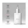 Axagon ACU-PD30W wall charger 1x QC3.0/AFC/FCP/PD type-C, 30W, white