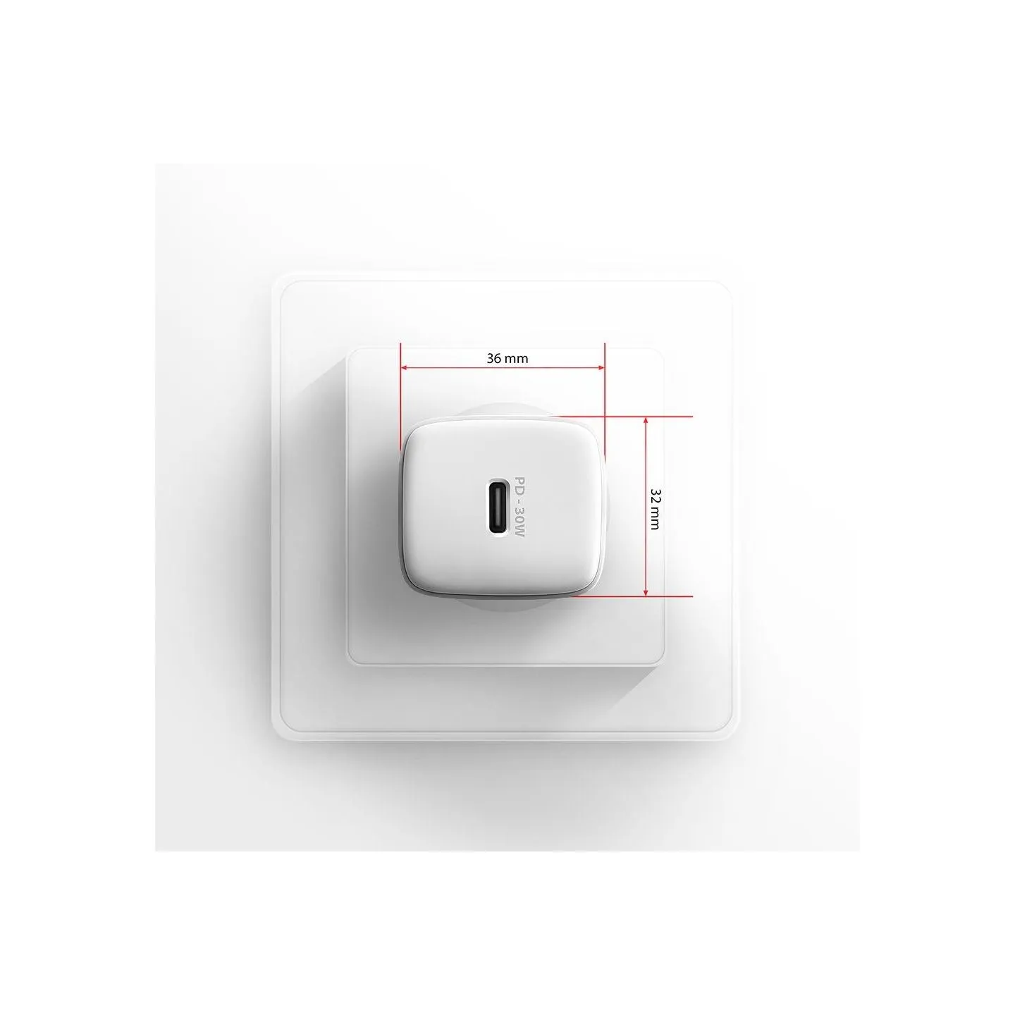 Axagon ACU-PD30W wall charger 1x QC3.0/AFC/FCP/PD type-C, 30W, white