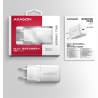 Axagon ACU-PD30W wall charger 1x QC3.0/AFC/FCP/PD type-C, 30W, white