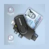 Axagon Compact travel USB-A + USB-C contact Smart / ID card and SD / microSD / SIM card reader.