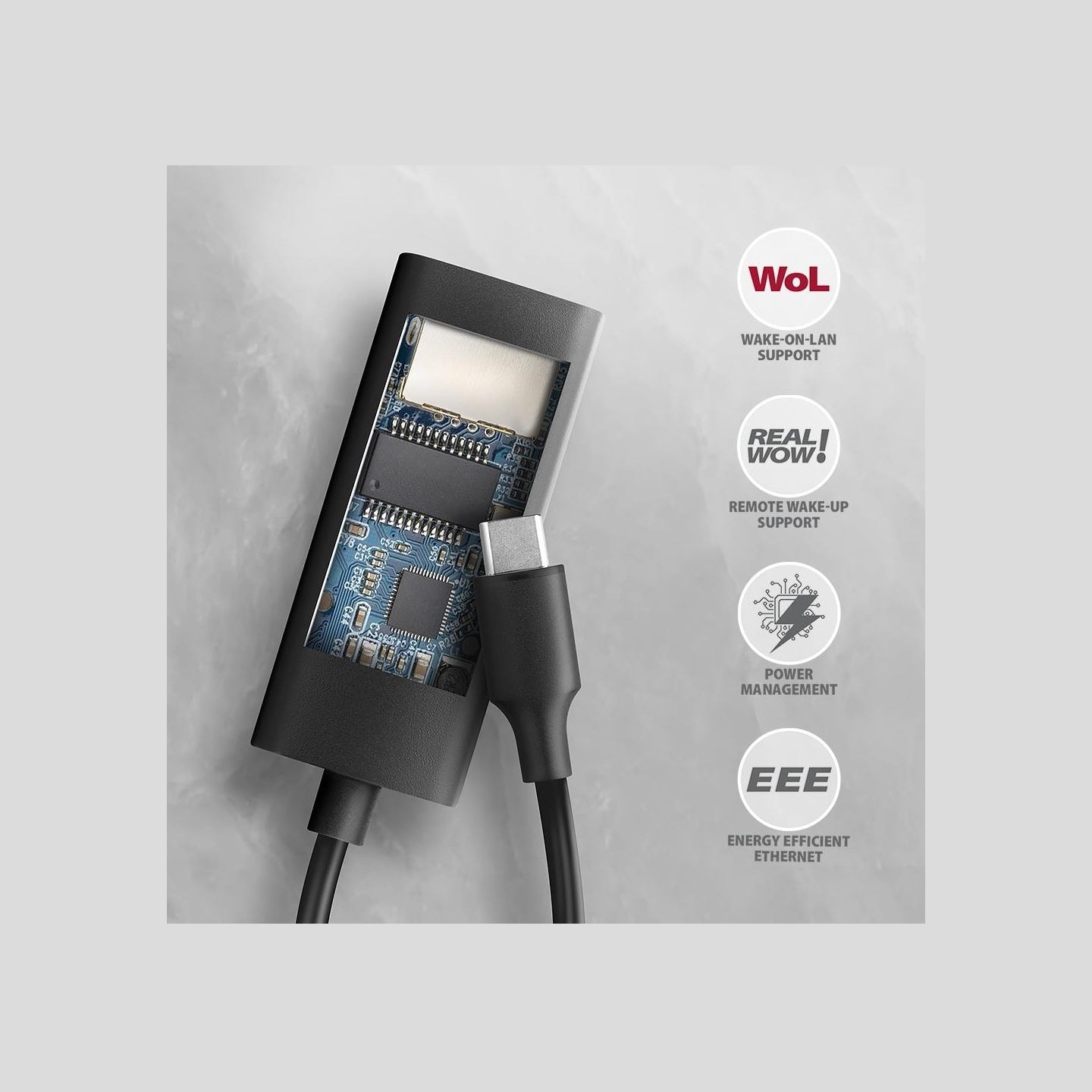 Axagon ADE-ARC USB-C 3.2 Gen 1 - Gigabit Ethernet 10/100/1000 Adapter