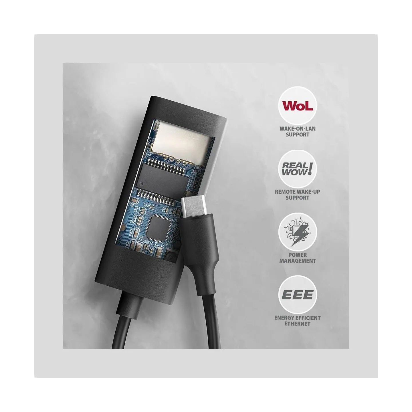 Axagon ADE-ARC USB-C 3.2 Gen 1 - Gigabit Ethernet 10/100/1000 Adapter