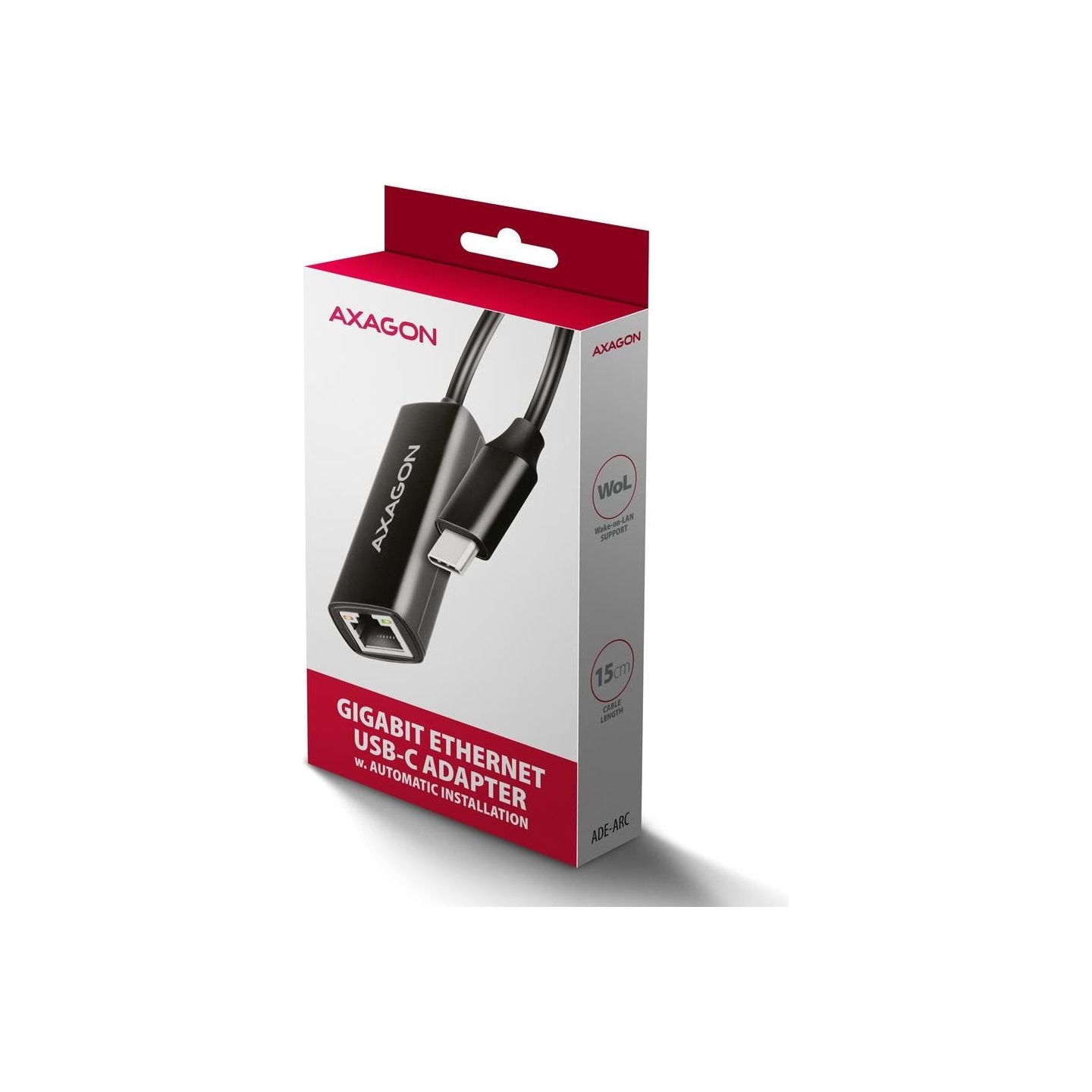 Axagon ADE-ARC USB-C 3.2 Gen 1 - Gigabit Ethernet 10/100/1000 Adapter