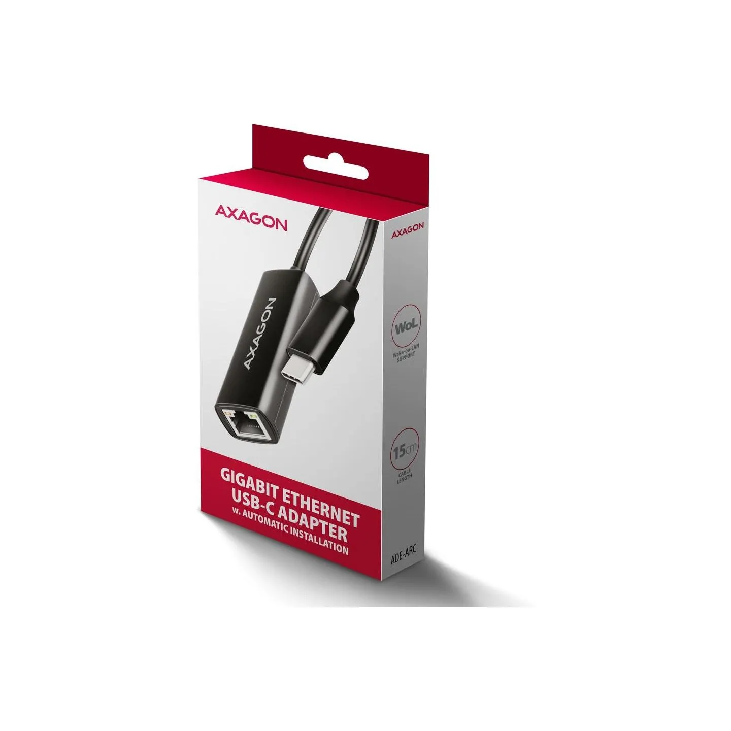 Axagon ADE-ARC USB-C 3.2 Gen 1 - Gigabit Ethernet 10/100/1000 Adapter