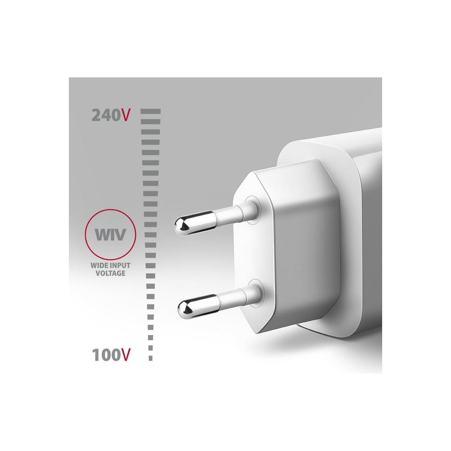 Axagon ACU-QC18W wall charger 1x QC3.0/AFC/FCP/SMART, 18W, white