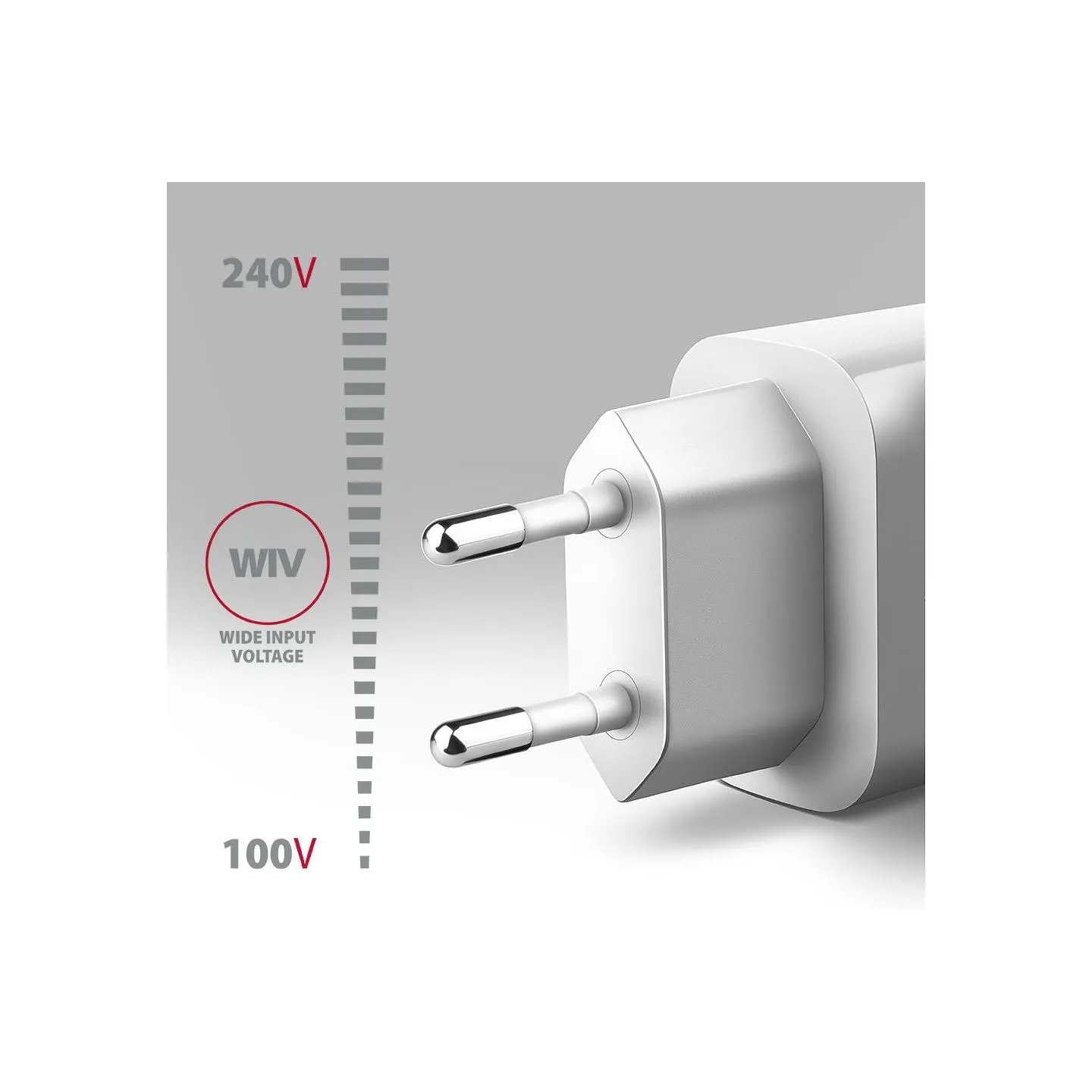 Axagon ACU-QC18W wall charger 1x QC3.0/AFC/FCP/SMART, 18W, white