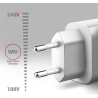 Axagon ACU-QC18W wall charger 1x QC3.0/AFC/FCP/SMART, 18W, white