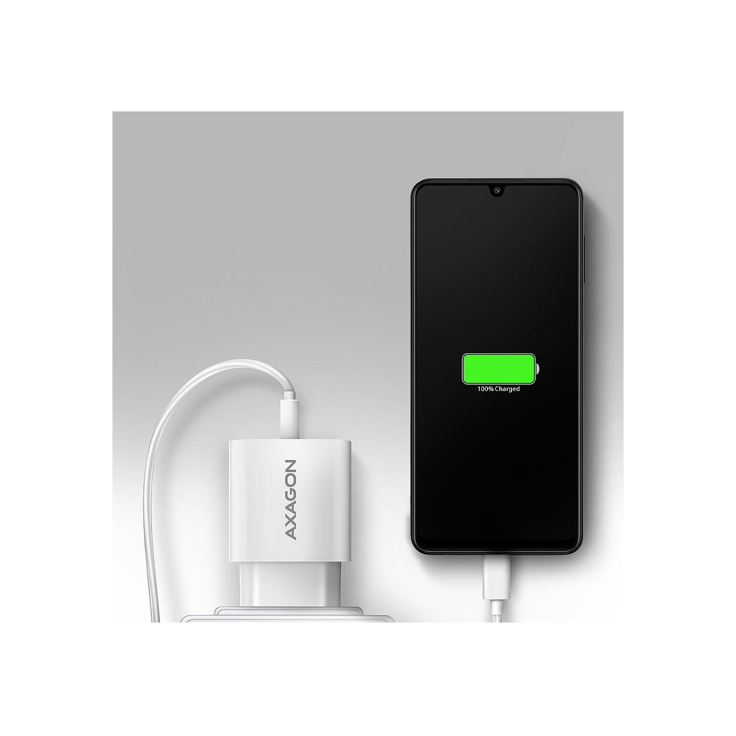 Axagon ACU-QC18W wall charger 1x QC3.0/AFC/FCP/SMART, 18W, white