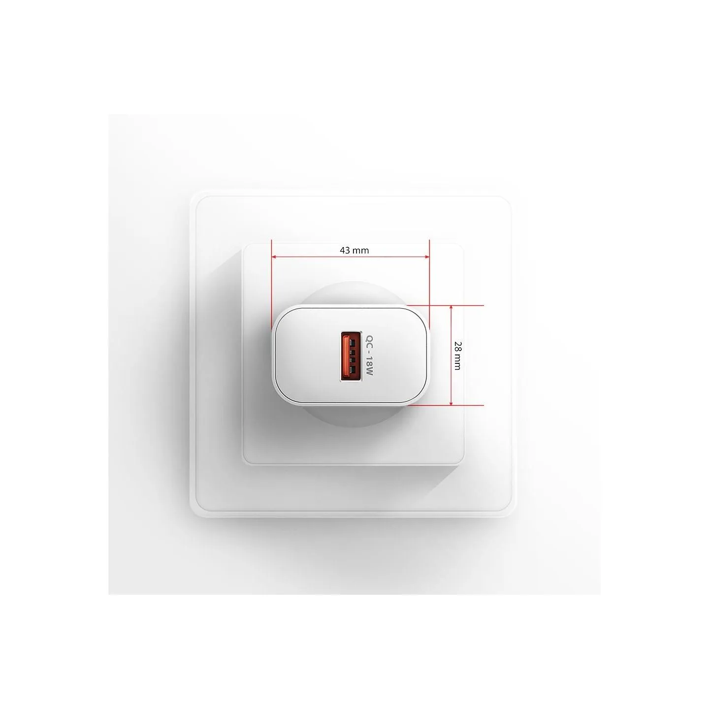 Axagon ACU-QC18W wall charger 1x QC3.0/AFC/FCP/SMART, 18W, white