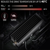 Axagon Passive aluminum heatsink for single-sided and double-sided M.2 SSD disks, size 2280, height 36 mm.