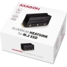 Axagon Passive aluminum heatsink for single-sided and double-sided M.2 SSD disks, size 2280, height 36 mm.