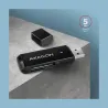Axagon Slim super-speed USB 3.2 Gen 1 card reader with a direct USB-A connector.